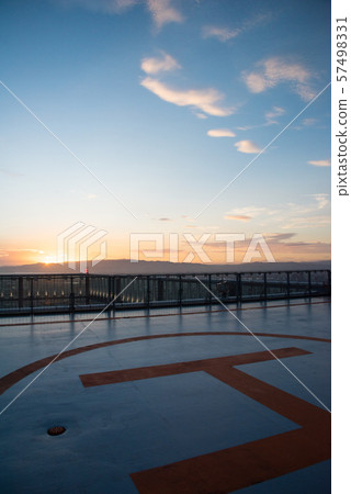 Evening view of Abeno Harukas Heliport 57498331