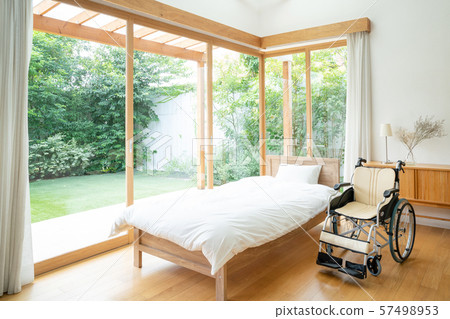 Nursing facility, wheelchair, hospital room, medical image Nursing facility, wheelchair, hospital room, medical image 57498953