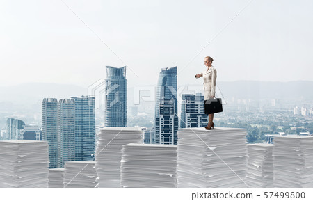 Successful confident business woman in suit. 57499800