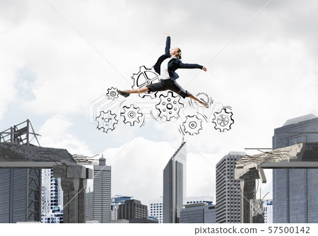 Problem and difficulties overcoming concept. 57500142