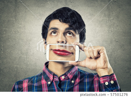 Man with mobile phone Man with mobile phone 57501276