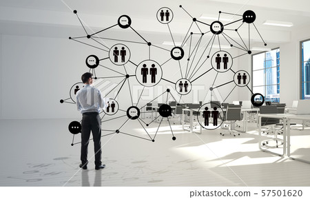 Networking and social communication concept as effective point for modern business 57501620