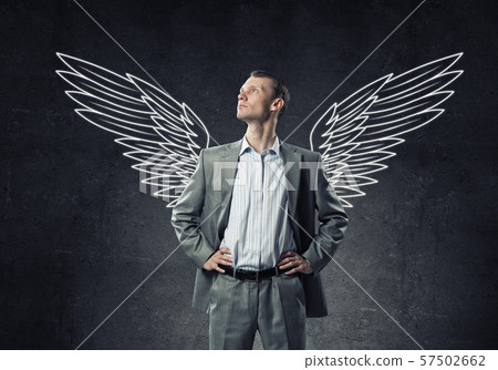 Businessman with wings 57502662