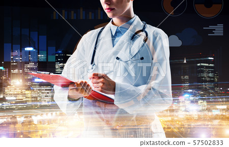 Concept of hard-working doctor 57502833