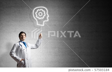 Neuroscience and brain research concept Neuroscience and brain research concept 57503184