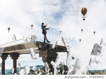 Concept of hidden risks and dangers. 57503458