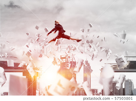 Problem and difficulties overcoming concept. 57503801