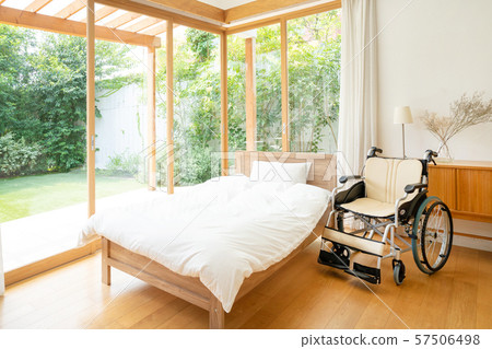 Nursing facility, wheelchair, hospital room, medical image 57506498