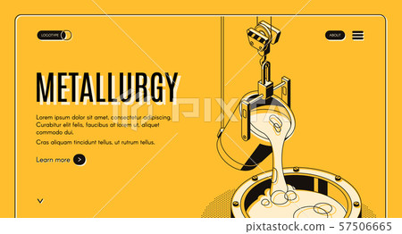 Metallurgical company site design template 57506665