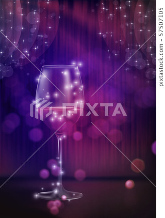 Festive red wine glass 57507105