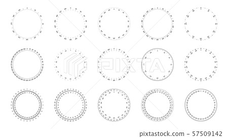 Protractor dial faces with editable stroke width. 57509142