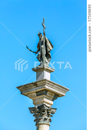 King Sigismund column, castle square, Warsaw, Poland 57509695
