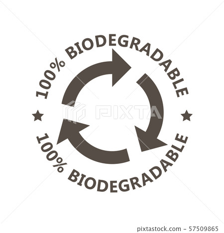 Biodegradable sign - plastic free compostable 57509865