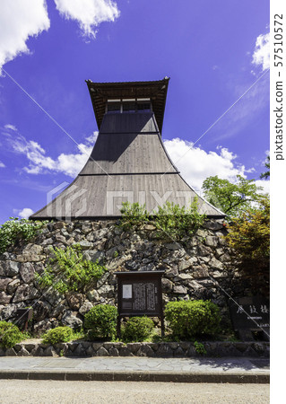 城堡鎮Izushi Kankuro Tower Rakukaku鐘樓Izushicho，豐岡市，豐岡市 57510572