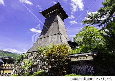 城堡鎮Izushi Kankuro Tower Rakukaku鐘樓Izushicho，豐岡市，豐岡市 57510579