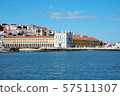 View of Commerce Square in Lisbon from the Tagus River, Portugal 57511307
