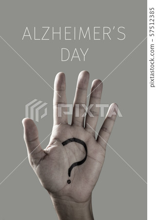 question mark and text world alzheimers day 57512385