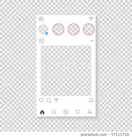 Instagram Mockup 插圖素材 圖庫