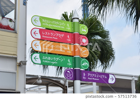 橫濱Hakkeijima海洋天堂的豐富多彩的信息板 57513736