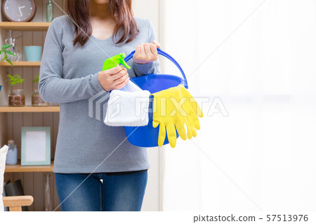 清潔女工抹布，橡膠手套，鹼性電解水桶 57513976