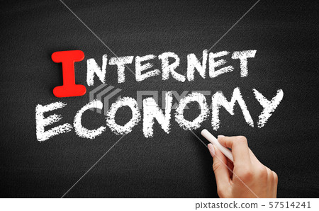 Internet economy text on blackboard Internet economy text on blackboard 57514241