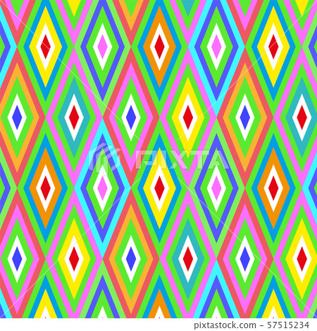 Seamless vector geometric rhombus color pattern... - Stock Illustration ...