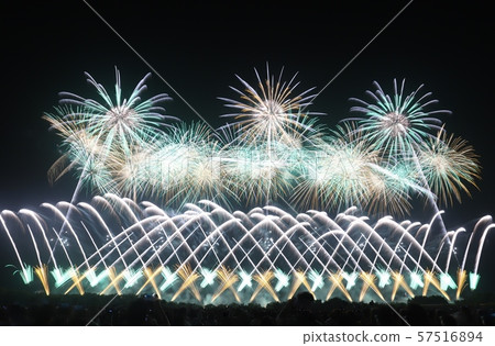 2019 Akagawa Fireworks Festival Wide Star Mine 57516894