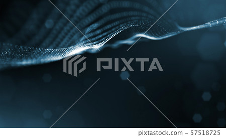 3d rendering background of glowing particles that form curved lines and 3d surfaces, grid with depth 3d rendering background of glowing particles that form curved lines and 3d surfaces, grid with depth 57518725