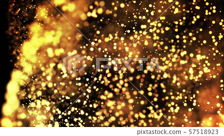 composition of gold particles with a depth of field 3d render composition of gold particles with a depth of field 3d render 57518923