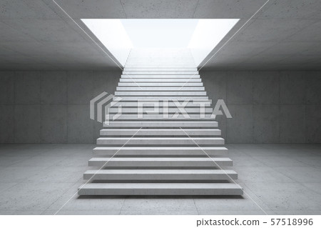 blank concrete space interior, 3d rendering 57518996