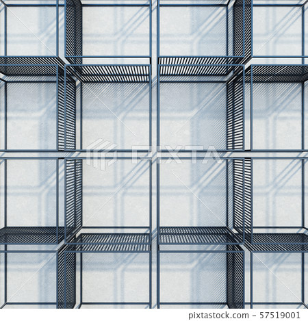 metal rack construction into the loft interior, 3d 57519001