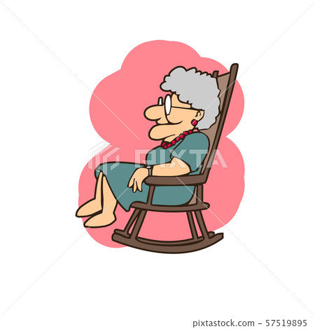Granny in a rocking chair cartoons Granny in a rocking chair cartoons 57519895