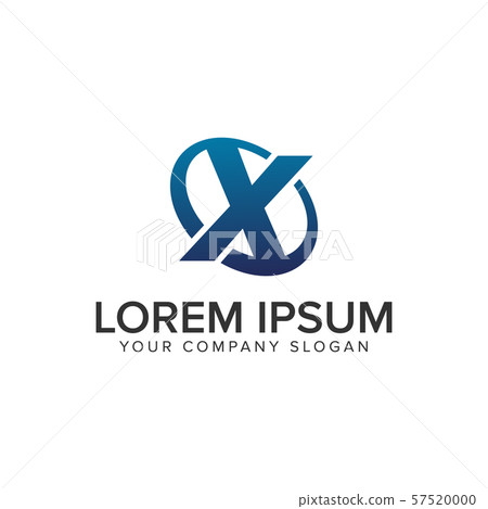 Creative modern letter X Logo design concept - Stock Illustration ...