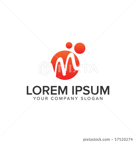 letter M circle logo letter M circle logo 57520274