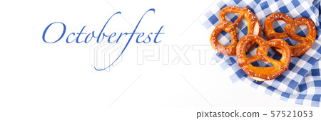 Traditional Bavarian salty pretzels Traditional Bavarian salty pretzels 57521053