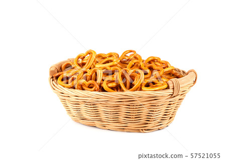 Traditional Bavarian small salty pretzels Traditional Bavarian small salty pretzels 57521055
