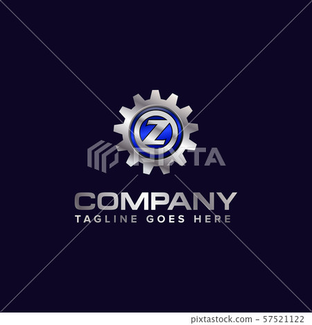Letter Z gear vector template logo. This Design is 57521122