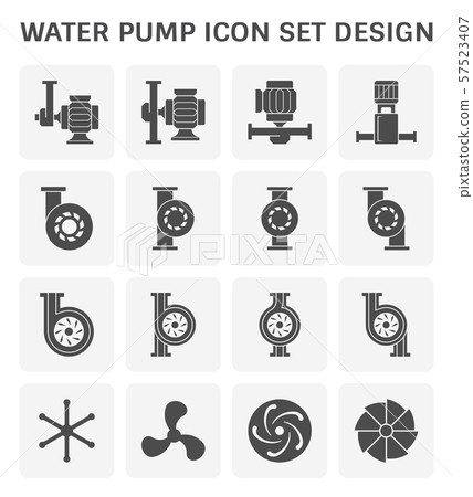 water pump icon 57523407