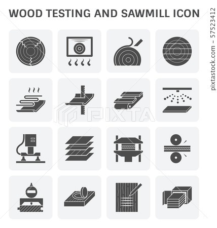 Wood sawmill icon 57523412