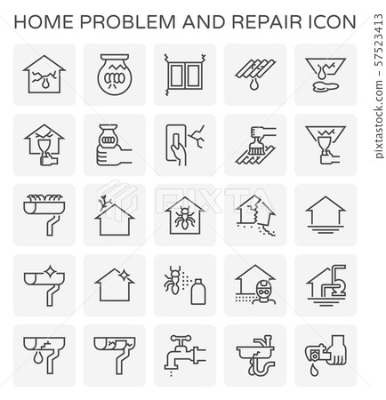 home problem icon home problem icon 57523413