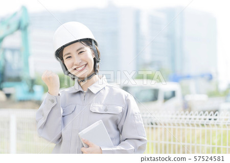 Female worker field supervisor work clothes Female worker field supervisor work clothes 57524581