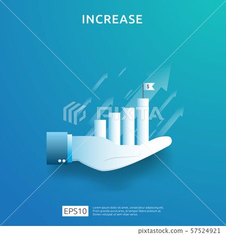 business chart on hand. income salary rate business chart on hand. income salary rate 57524921
