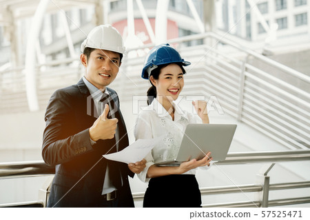 Group of business people, engineers and teamwork 57525471