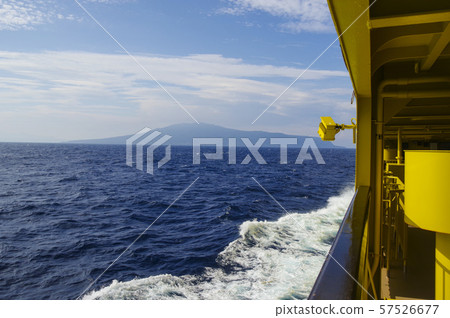 Liner sailing around Izu Oshima 57526677
