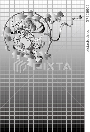 Thunder God black and white vertical 57526902