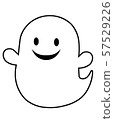 Halloween ghost line drawing only 57529226