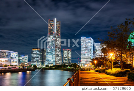 Yokohama Canal Park and Minato Mirai night view 57529660