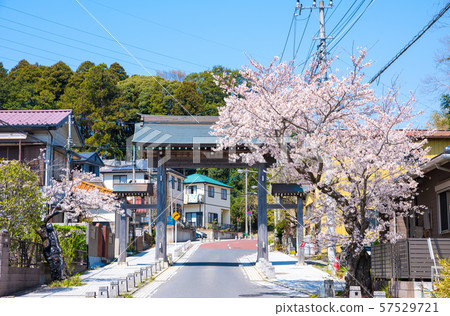 Somuro-Sando Station（新竹郡，酒吧，千葉縣）周圍的春天城市景觀拍攝於2019年4月 57529721