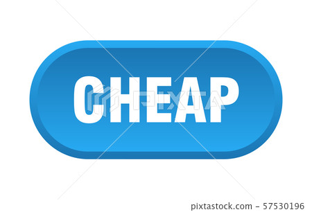 cheap button. cheap rounded blue sign. cheap-插圖素材 [57530196] - PIXTA圖庫