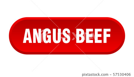 angus beef button. angus beef rounded red sign. angus beef button. angus beef rounded red sign. 57530406